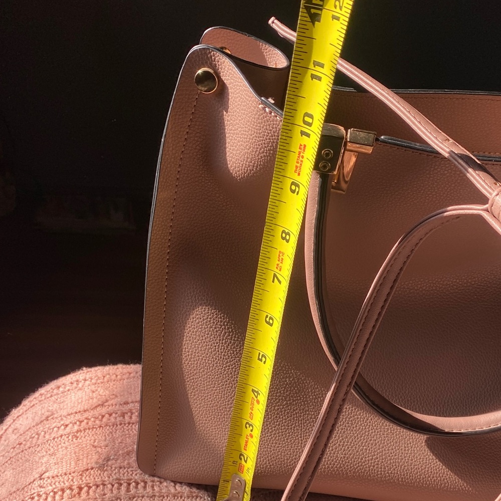 Sophisticated Dusty Pink Satchel plus crossbody - Picture 3 of 3